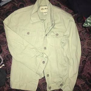 Eddie Bauer Green Denim Jacket